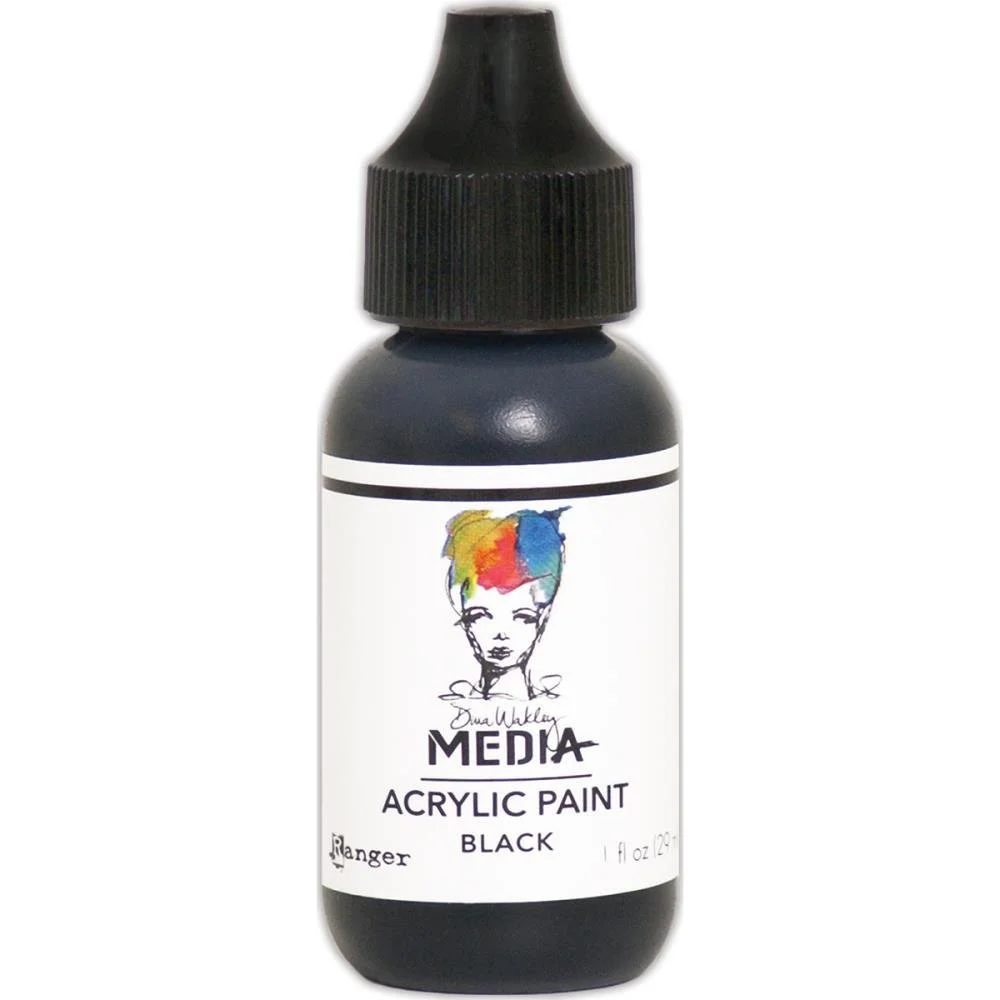 Dina Wakley Media Acrylic Paint Black