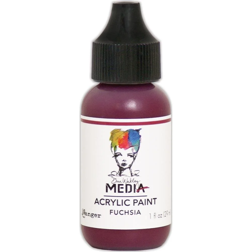 Dina Wakley Media Acrylic Paint Fuchsia