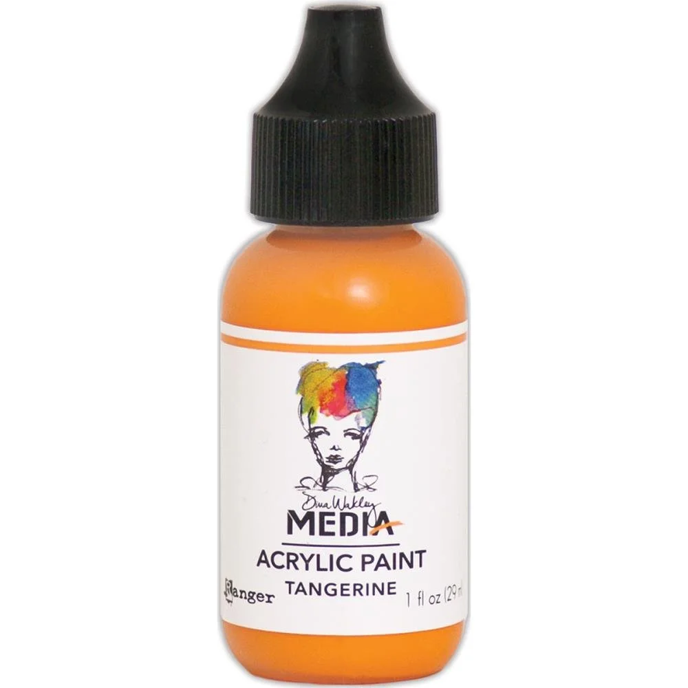 Dina Wakley Media Acrylic Paint Tangerine