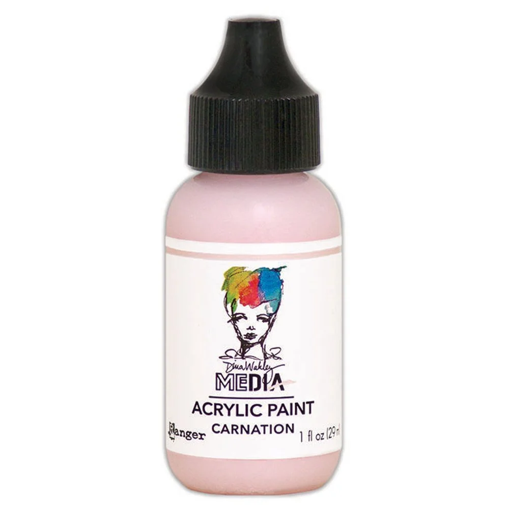 Dina Wakley Media Acrylic Paint Carnation