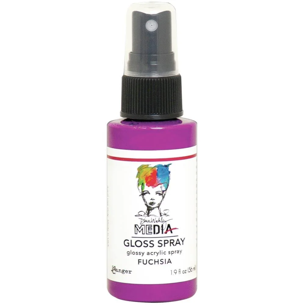 Dina Wakley Media Gloss Spray Fuchsia