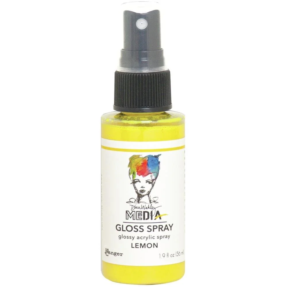 Dina Wakley Media Gloss Spray Lemon