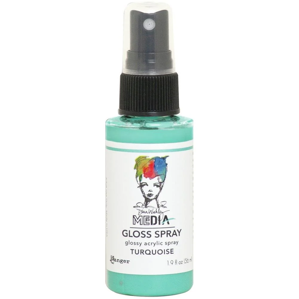 Dina Wakley Media Gloss Spray Turquoise