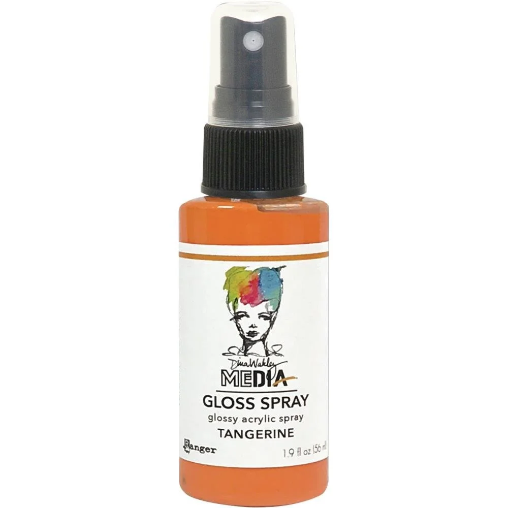 Dina Wakley Media Gloss Spray Tangerine