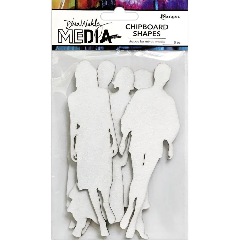 Dina Wakley Media Chipboard Shapes The Women