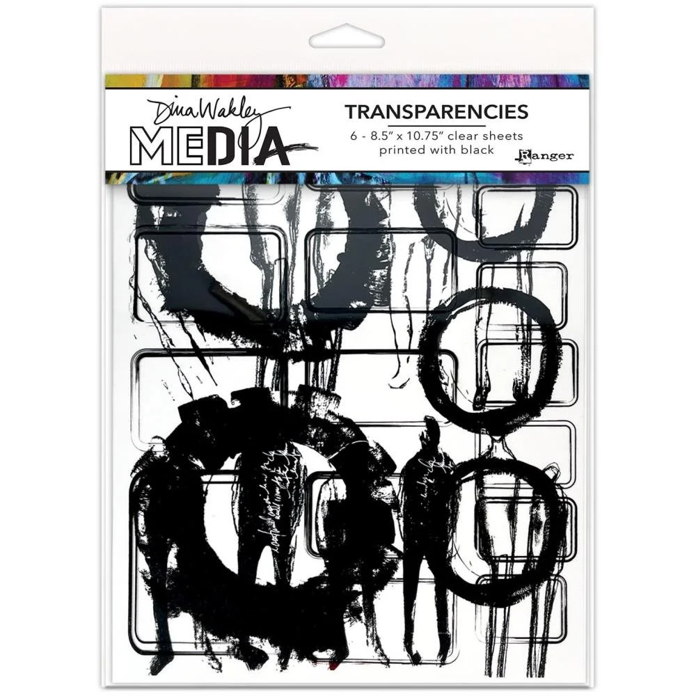 Dina Wakley Media Transparencies Frames & Figures Set 1