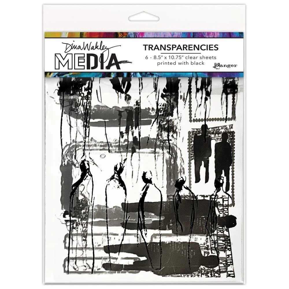 Dina Wakley Media Transparencies Frames & Figures Set 2
