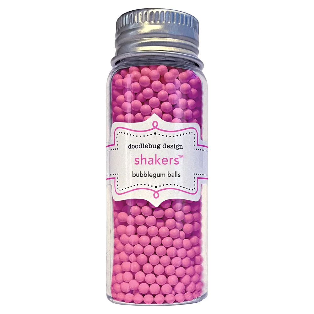 Doodlebug Shaker Balls Bubblegum