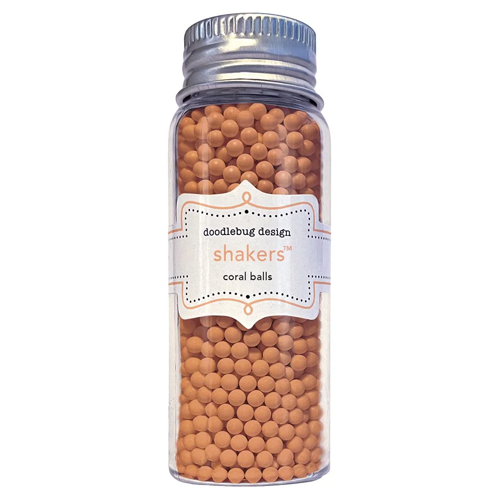 Doodlebug Shaker Balls Coral