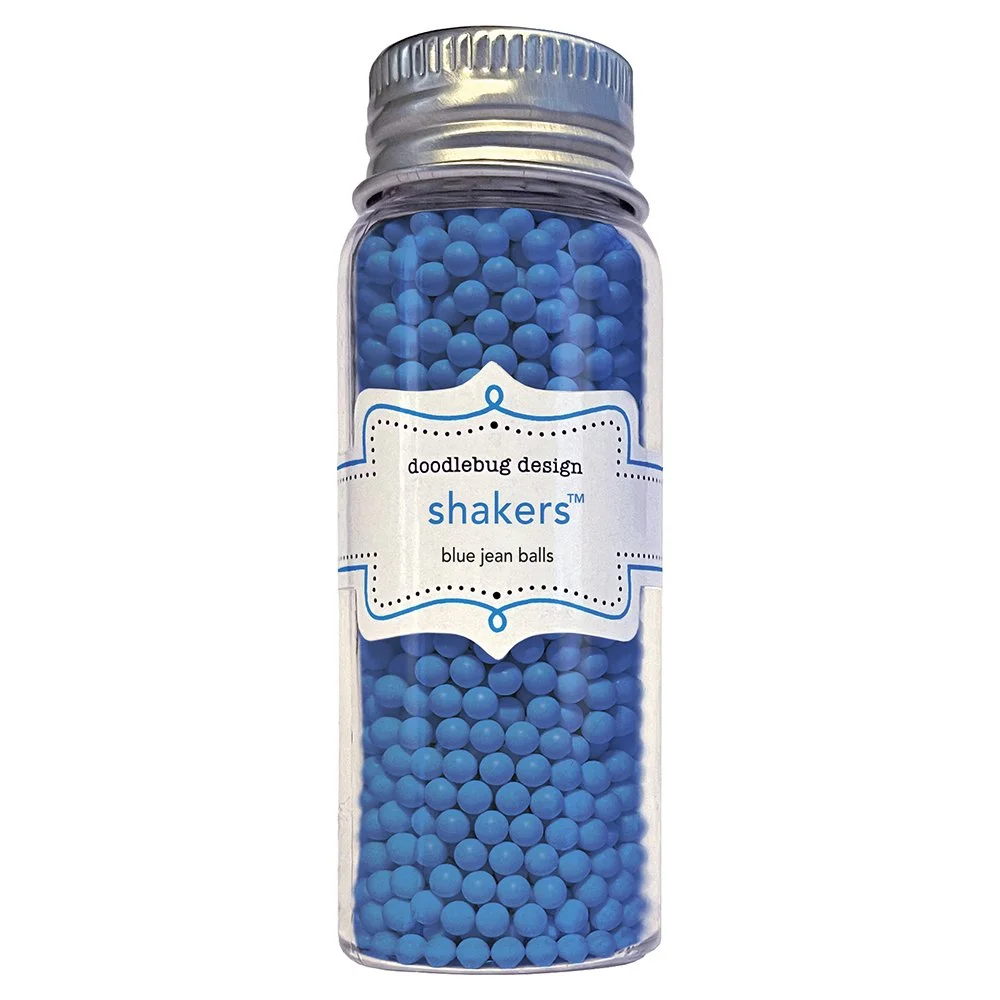 Doodlebug Shaker Balls Blue Jean