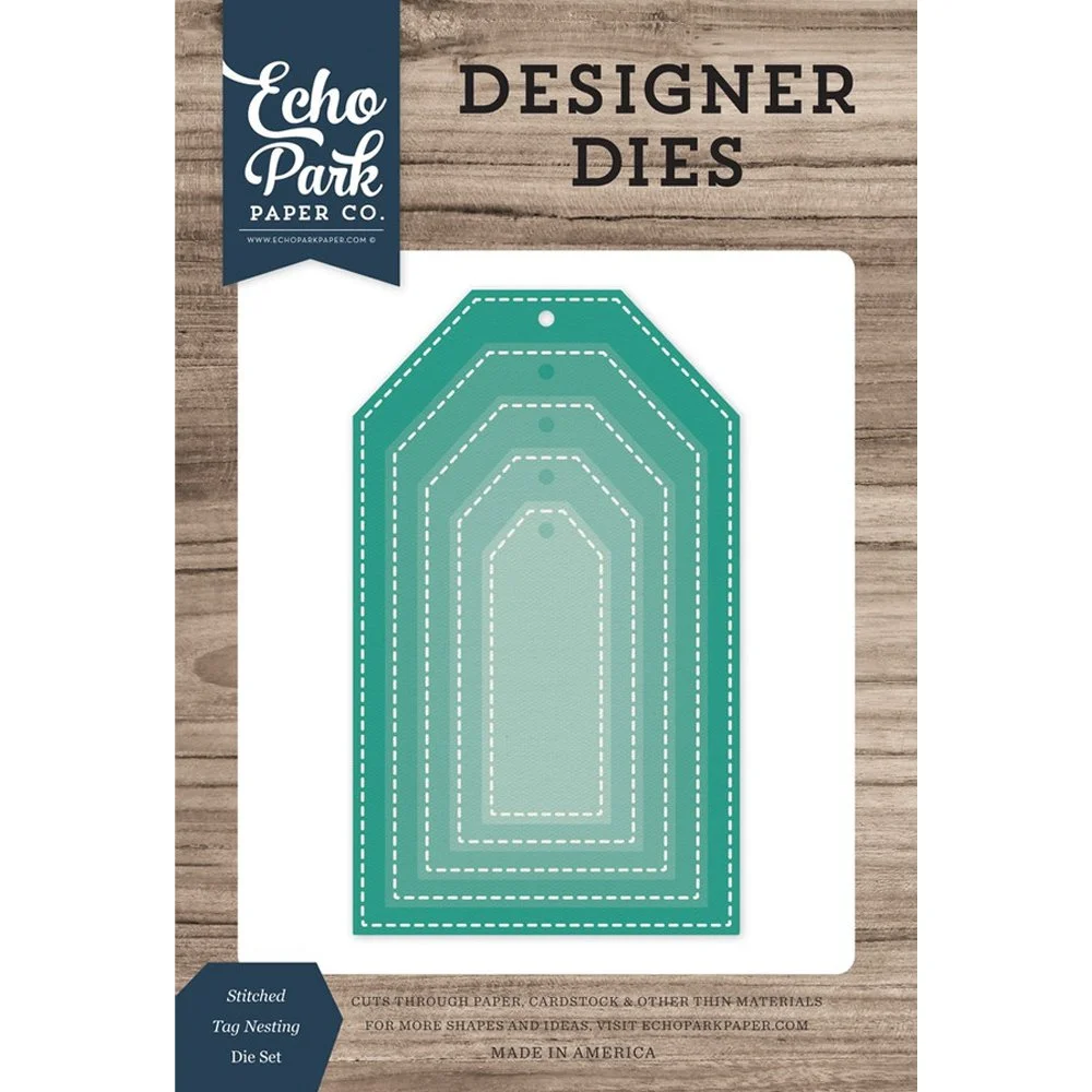 Echo Park Designer Die Set Nesting Stitched Tags