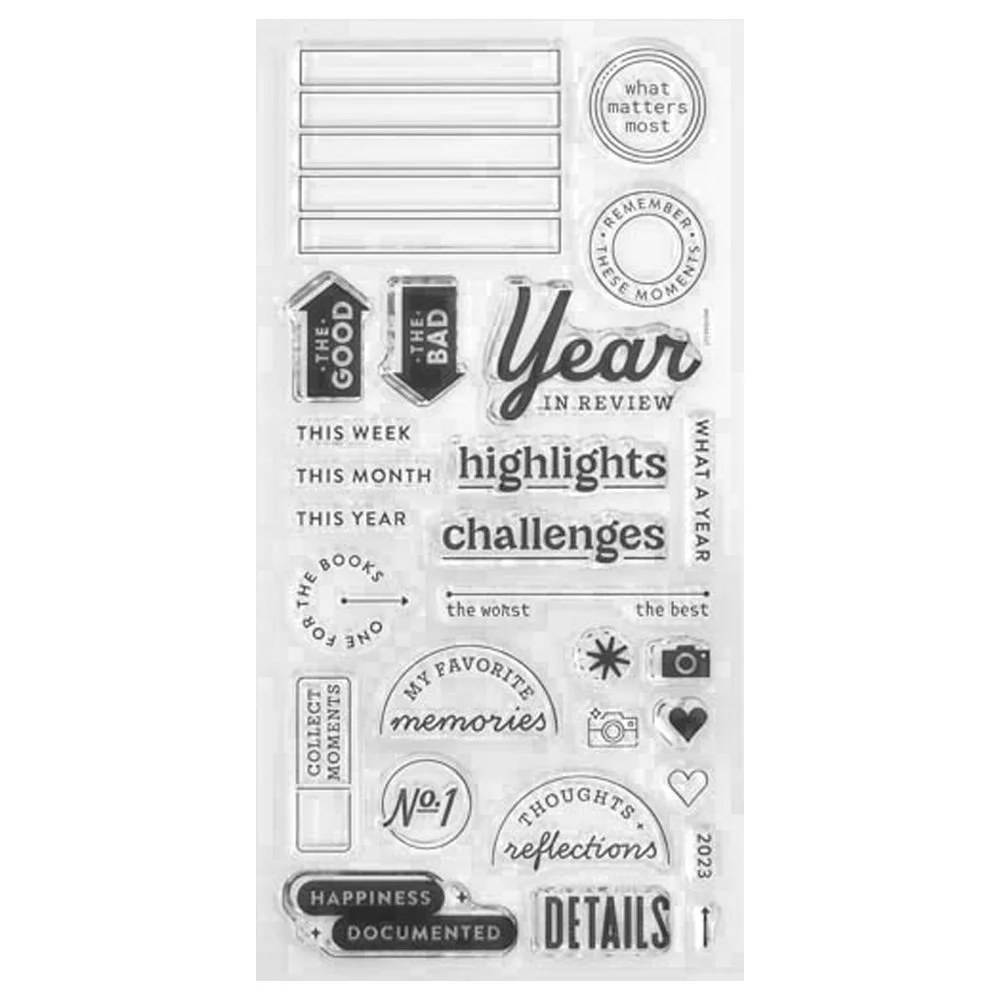 Lora Bailora Memory Loquer Acrylic Stamp year In Review