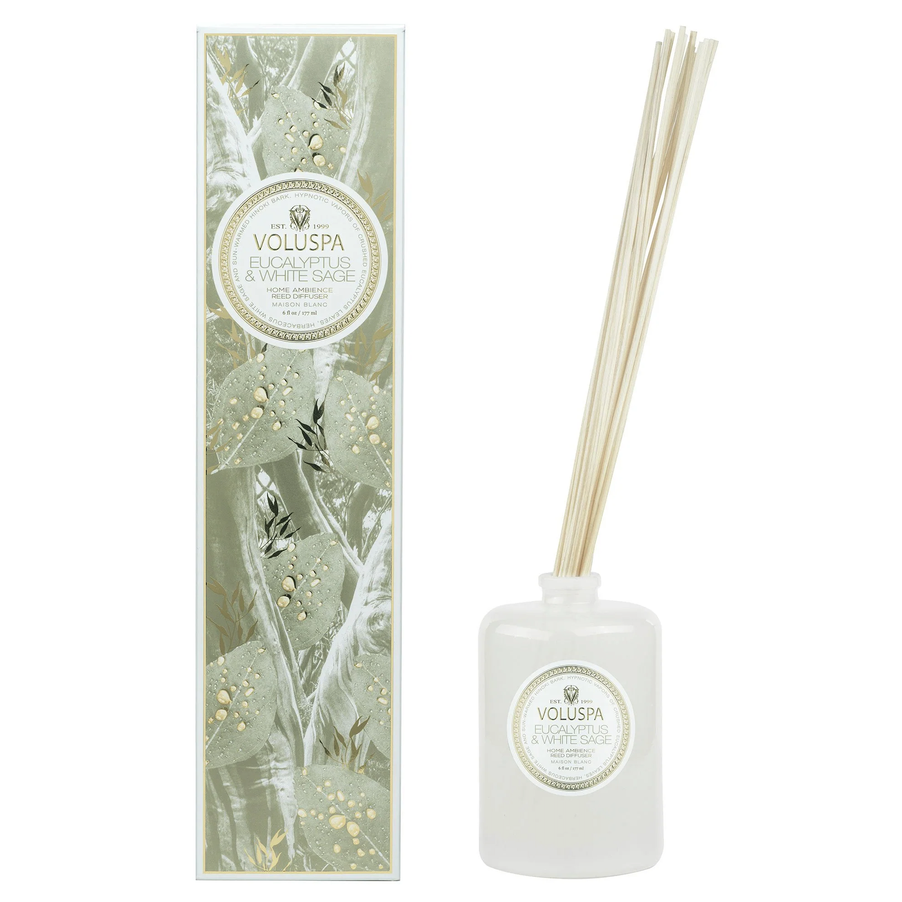 Voluspa Eucalyptus & White Sage Reed Diffuser
