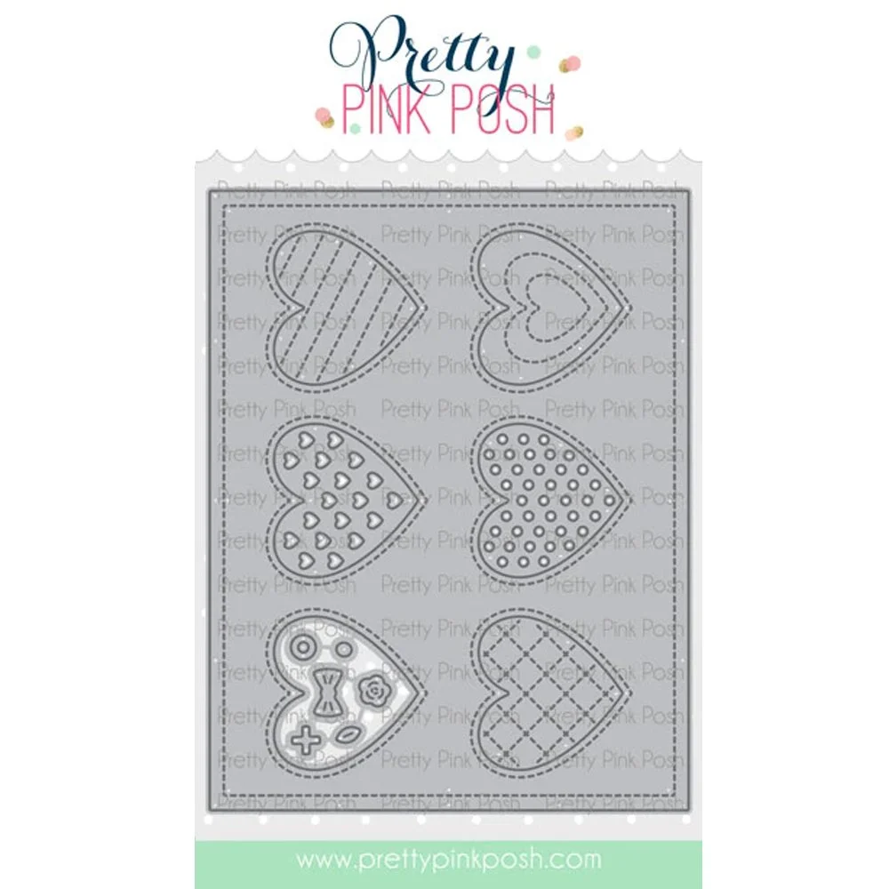 Pretty Pink Posh Heart Cover Plate Die