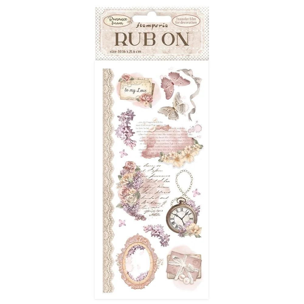 Stamperia Romance Forever Rub-ons To My Love