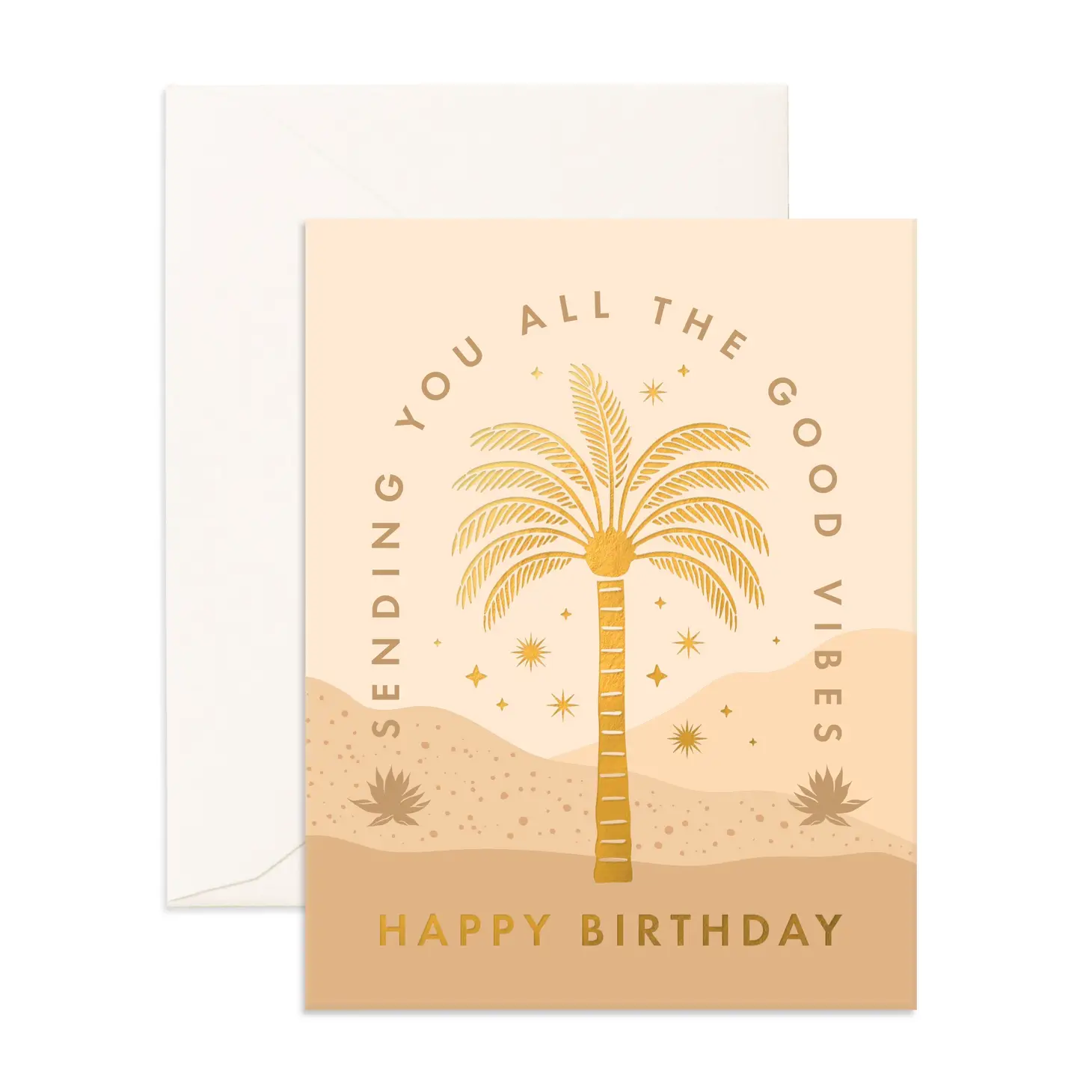 Fox & Fallow Birthday Vibes Palm Greeting Card