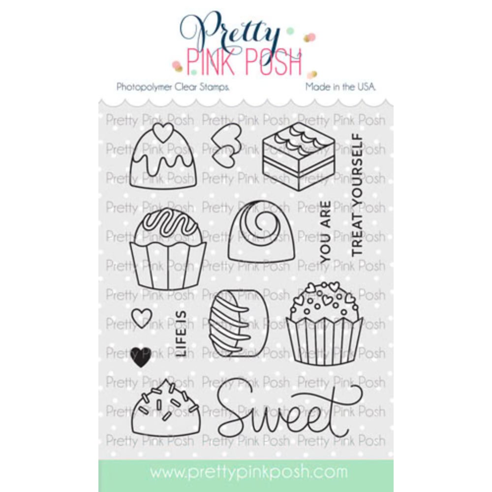 Pretty Pink Posh Sweet Chocolates Stamp Set