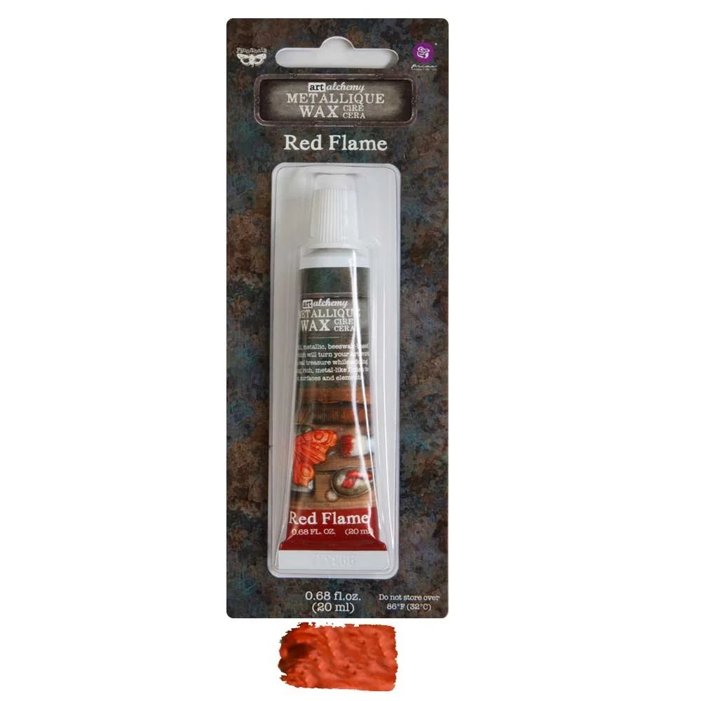 Prima Finnabair Art Alchemy Metallique Wax Red Flame