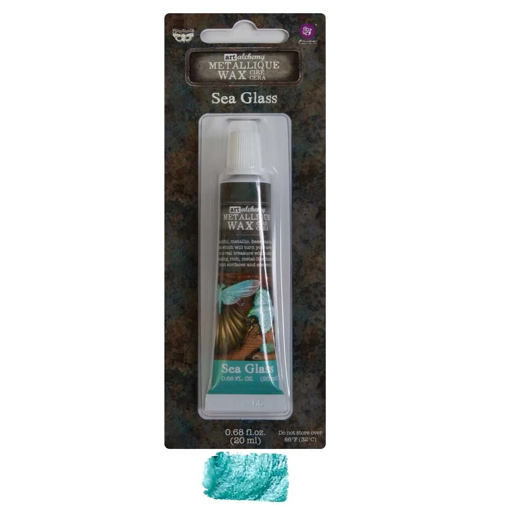 Prima Finnabair Art Alchemy Metallique Wax Sea Glass