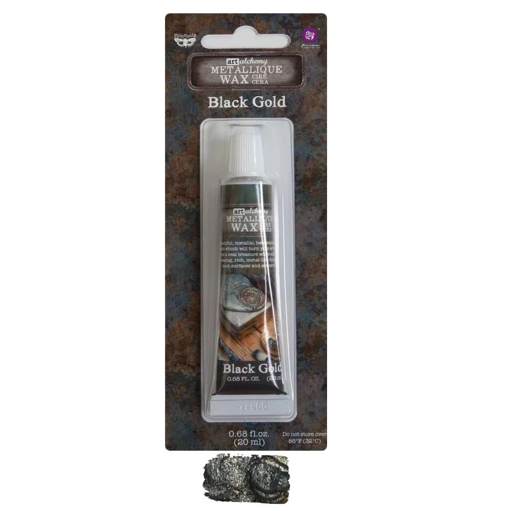 Prima Finnabair Art Alchemy Metallique Wax Black Gold