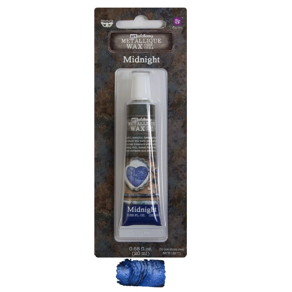 Prima Finnabair Art Alchemy Metallique Wax Midnight