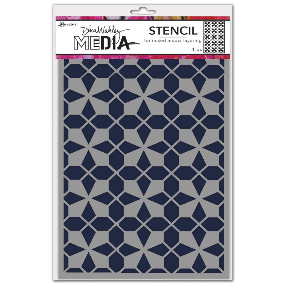 Dina Wakley Media 6" x 9" Stencil Tile Floor