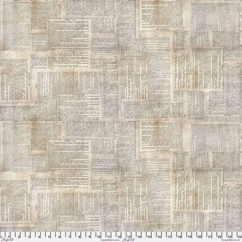 Tim Holtz Eclectic Elements Foundations Dictionary Fabric