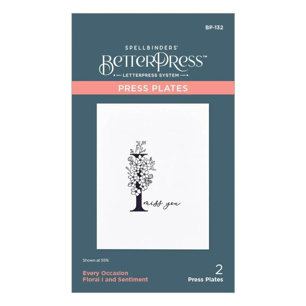 Spellbinders Betterpress Plate Every Occasion Floral I