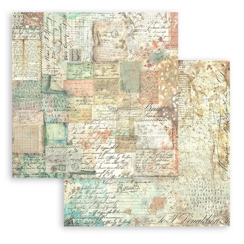 Stamperia Brocante 12" x 12" Paper Patchwork Cards
