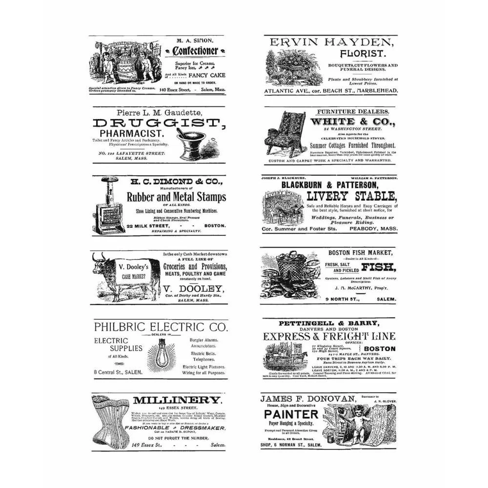 Tim Holtz Cling Stamps Adverts