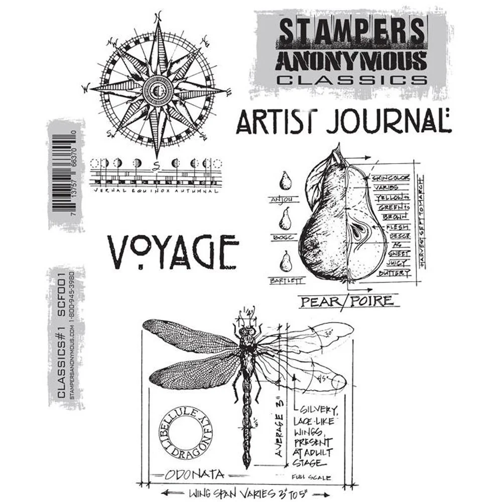 Tim Holtz Cling Stamps Classics 1