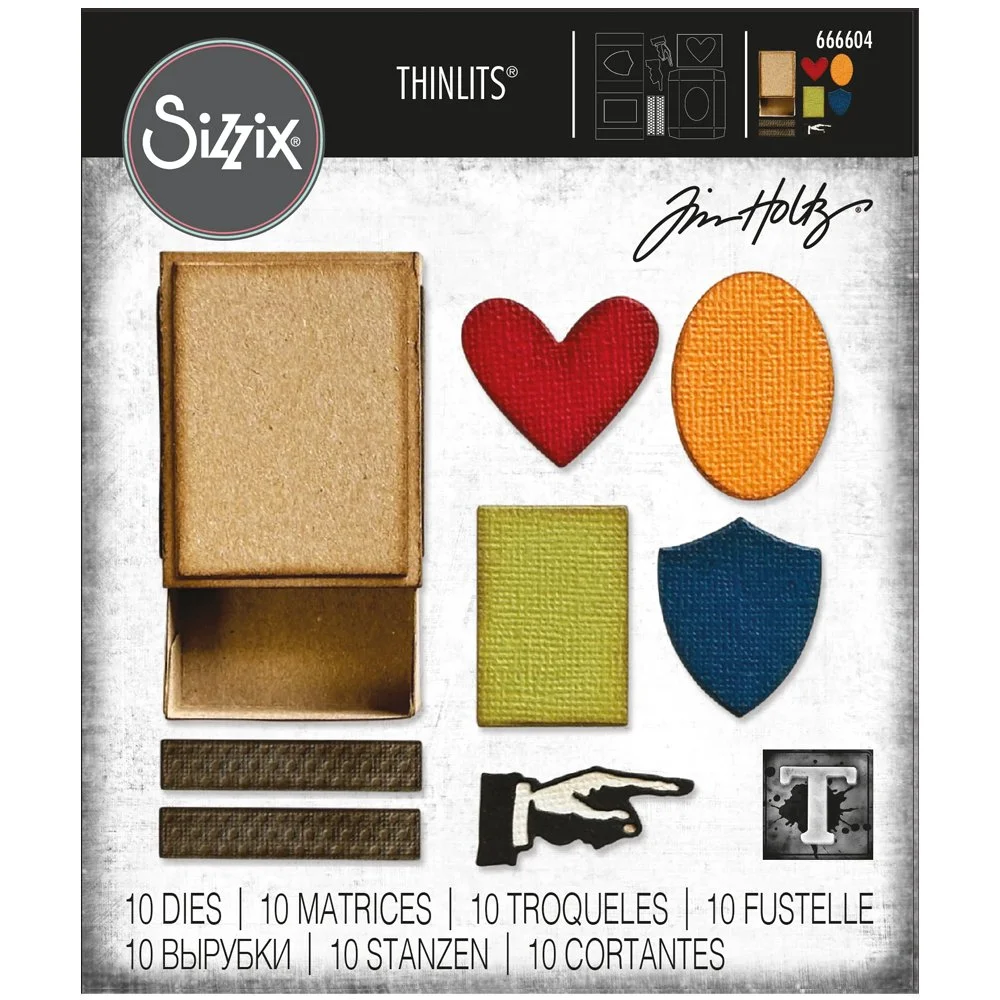 Tim Holtz Sizzix Thinlits Vault Matchbox