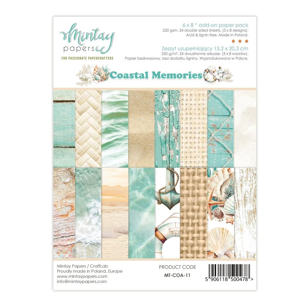 Mintay Coastal Memories 6" x 8" Paper Pad