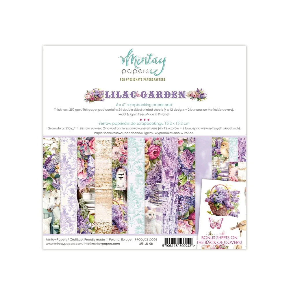 Mintay Lilac Garden 6" x 6" Paper Pad