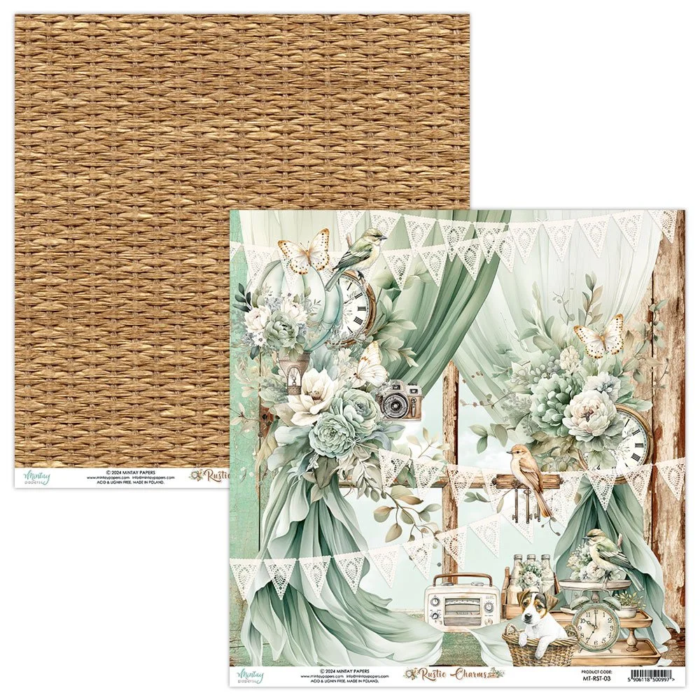 Mintay Rustic Charms 12" x 12" Paper 03