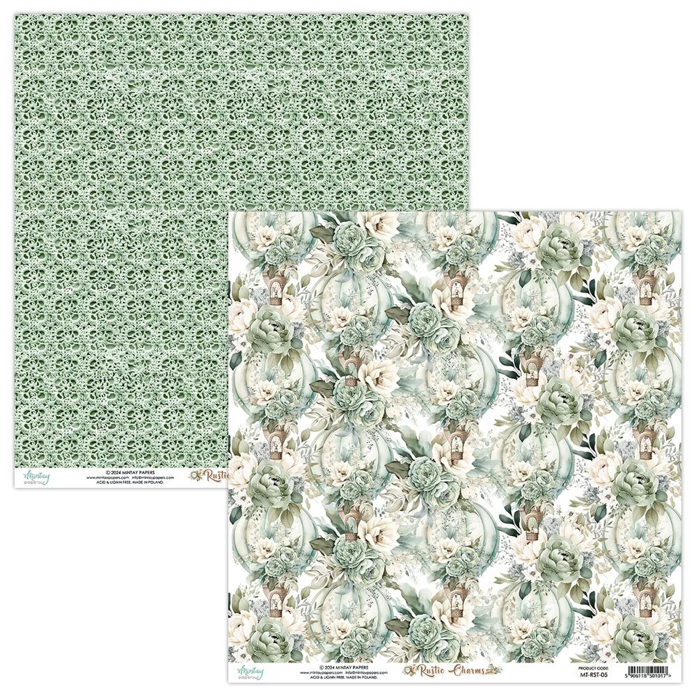 Mintay Rustic Charms 12" x 12" Paper 05