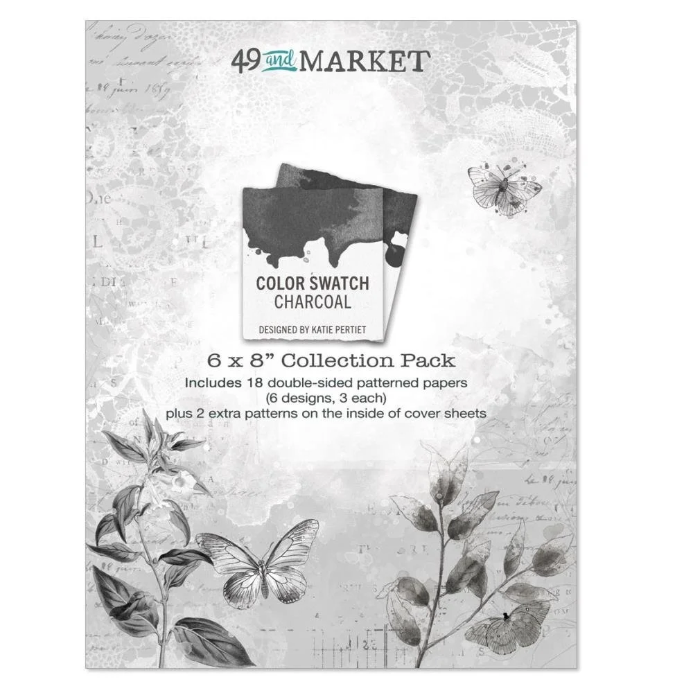 49 & Market Color Swatch Charcoal 6" x 8" Collection Pack