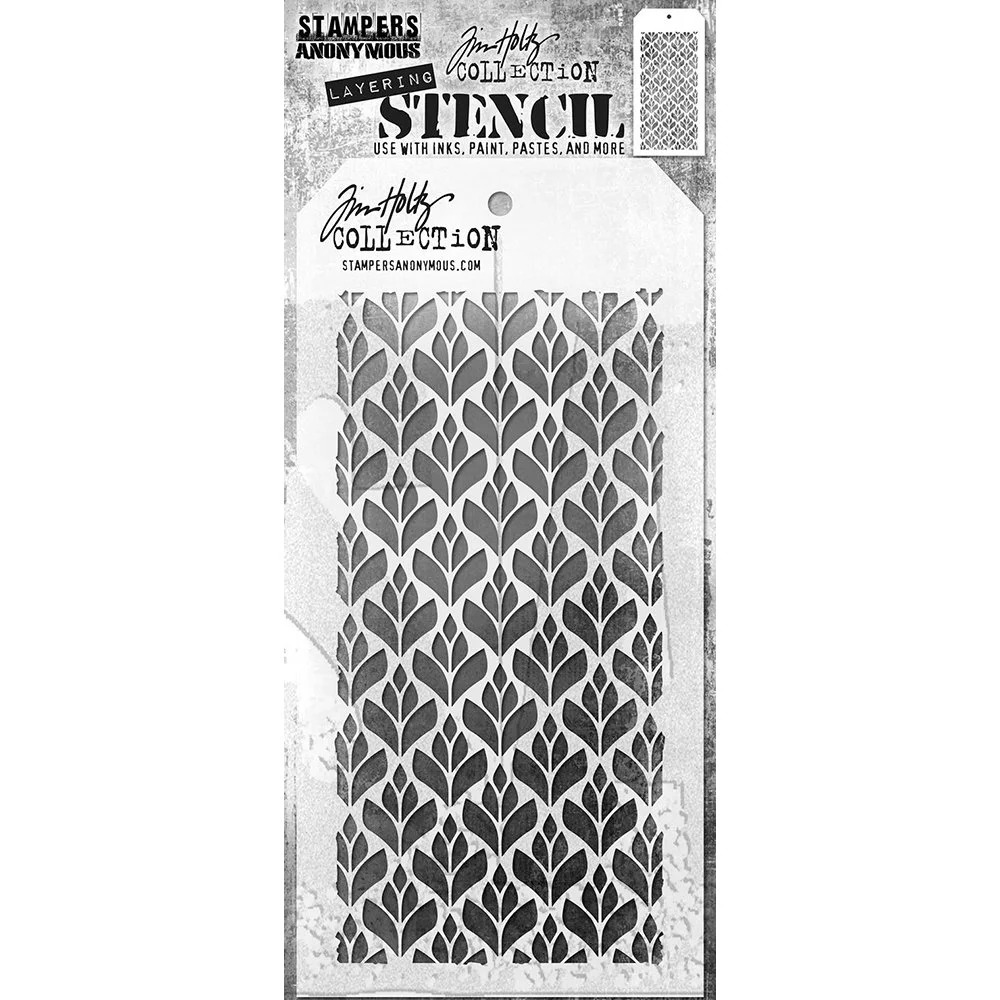Tim Holtz Stencil Deco Floral