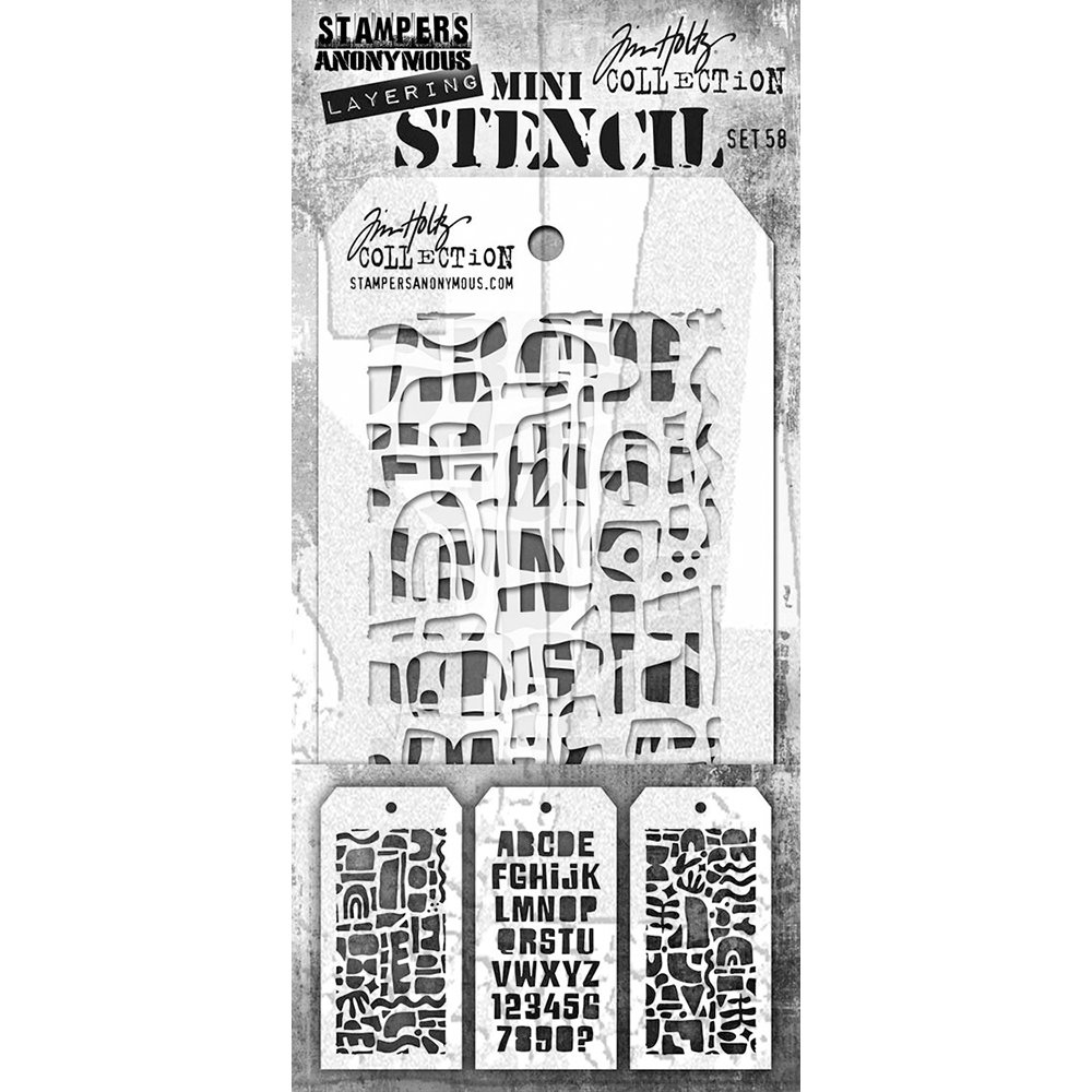 Tim Holtz Mini Stencils Set 58