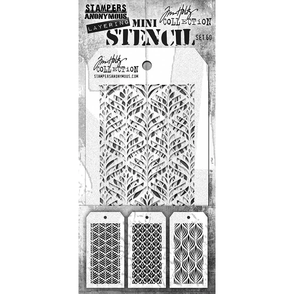 Tim Holtz Mini Stencils Set 60
