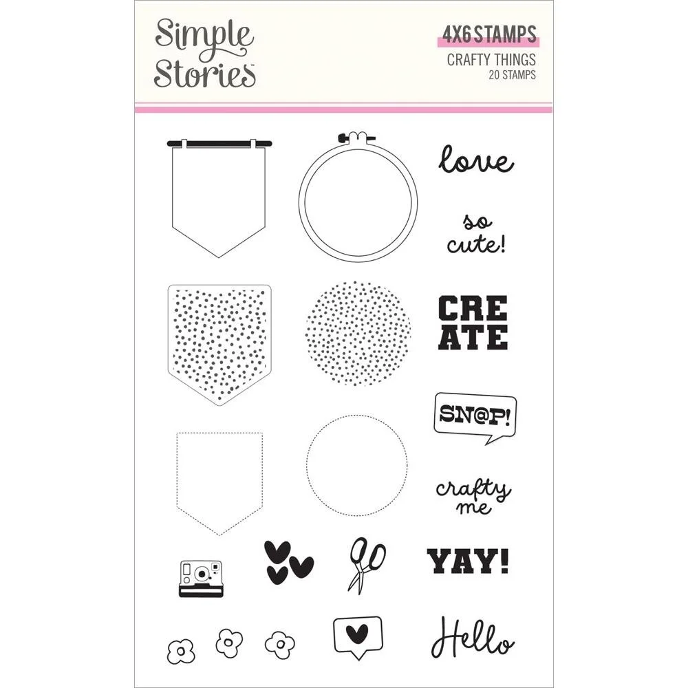 Simple Stories Crafty Things Clear Stamps