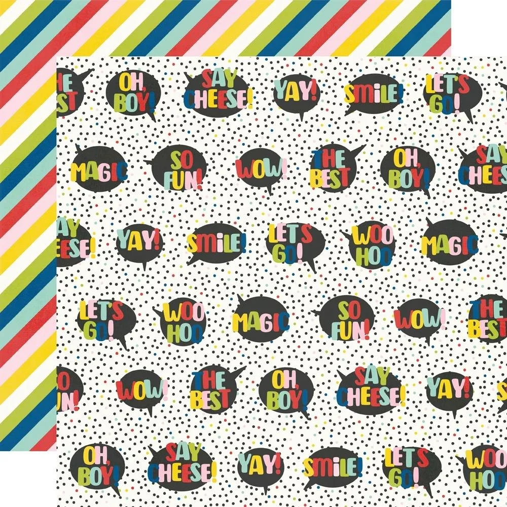 Simple Stories Say Cheese Magic 12" x 12" Paper Hello Magic
