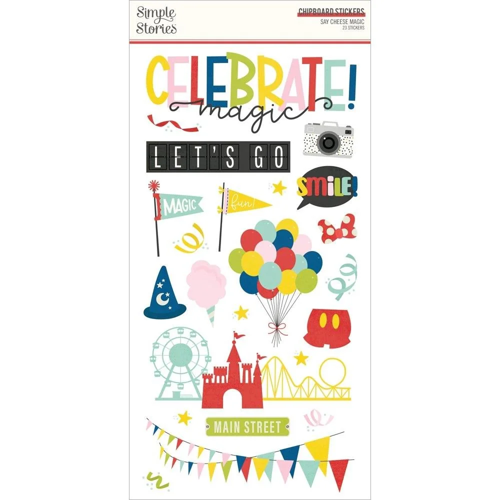 Simple Stories Say Cheese Magic Chipboard Stickers