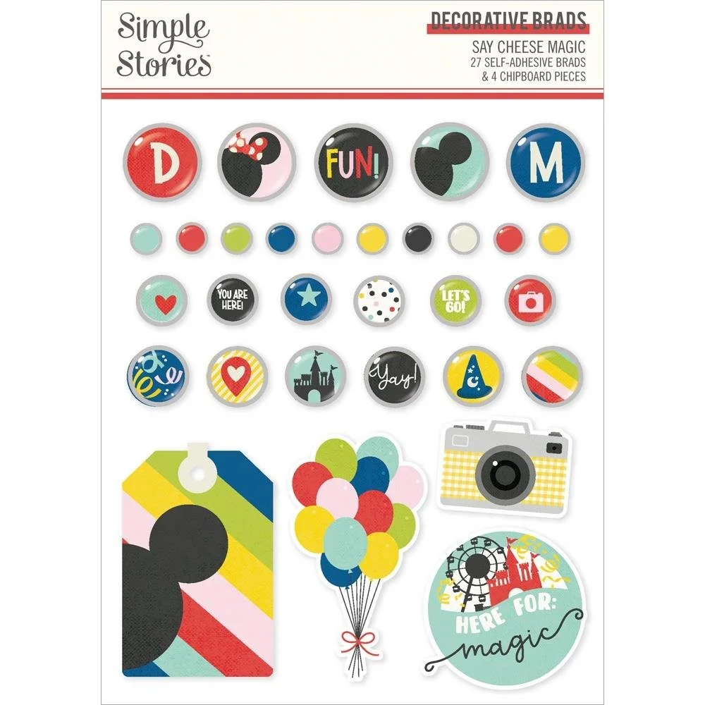 Simple Stories Say Cheese Magic Decorative Brads