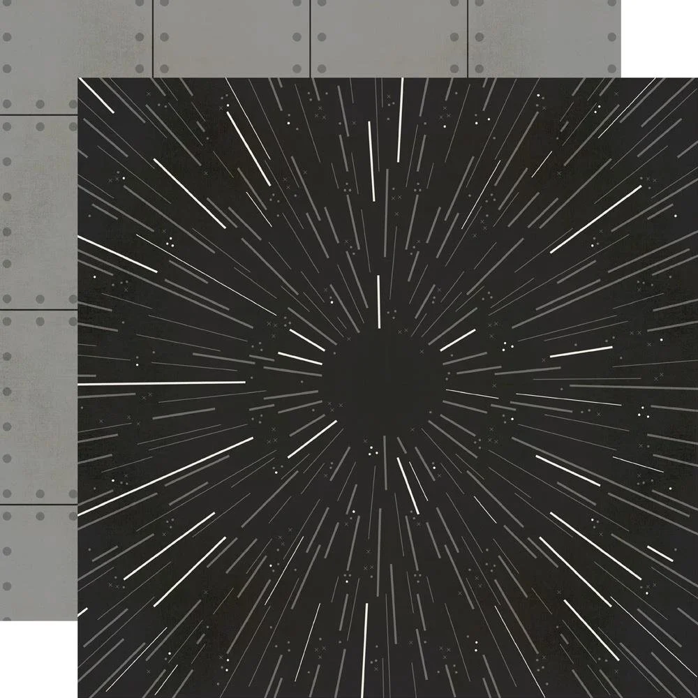 Simple Stories Say Cheese Galaxy 12" x 12" Paper Light Speed