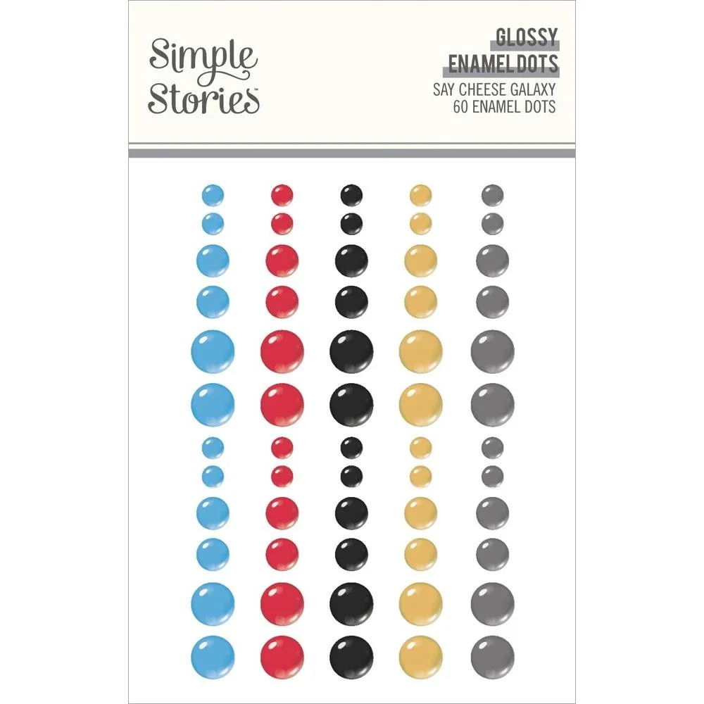 Simple Stories Say Cheese Galaxy Glossy Enamel Dots