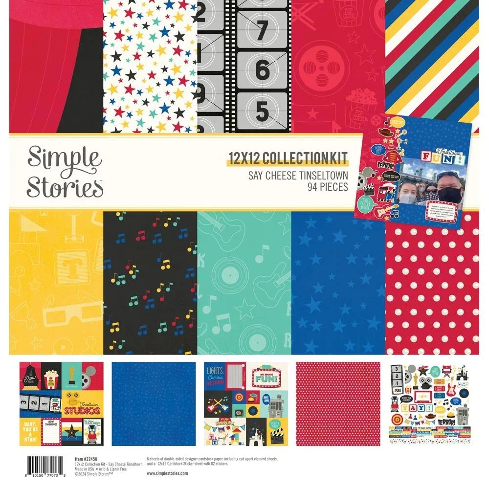Simple Stories Say Cheese Tinseltown 12" x 12" Collection Kit