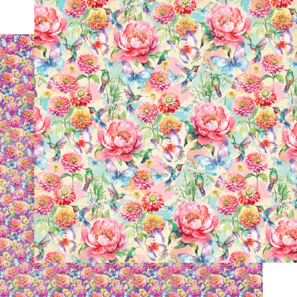 Graphic 45 Flight Of Fancy 12" x 12" Paper Color My World