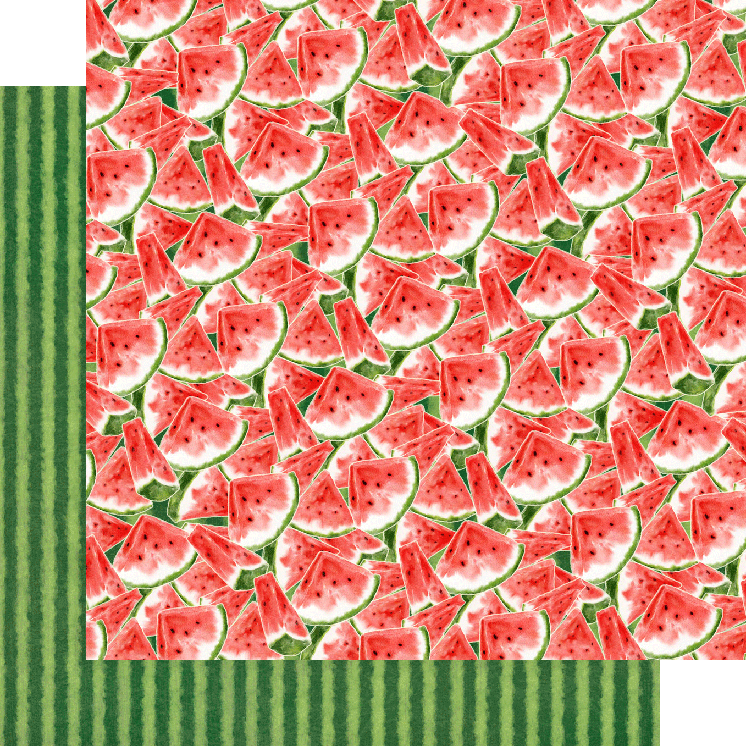 Graphic 45 Sunshine On My Mind 12" x 12" Paper One In A Melon