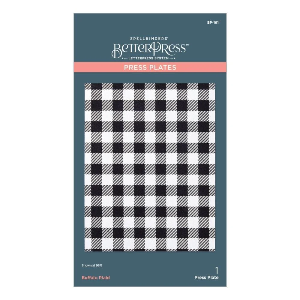 Spellbinders Betterpress Plate Buffalo Plaid